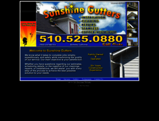 sunshinegutters.com screenshot