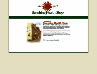 sunshinehealth.co.uk screenshot