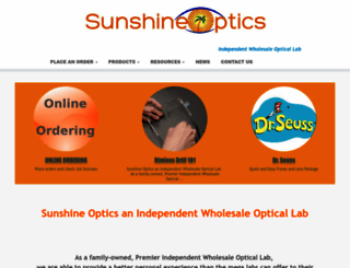 sunshineoptics.com screenshot