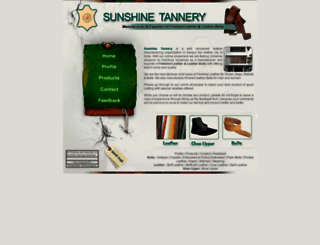 sunshinetannery.com screenshot