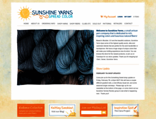 sunshineyarns.com screenshot