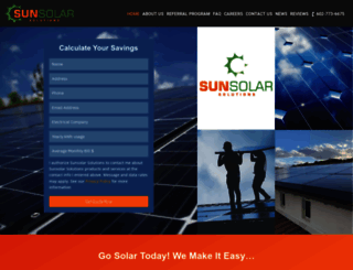 sunsolarsolutions.com screenshot
