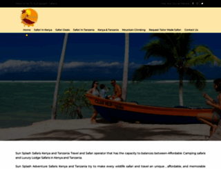 sunsplashsafaris.com screenshot