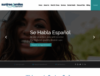 suntreesmilesdental.com screenshot