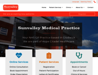 sunvalleymedical.nhs.uk screenshot