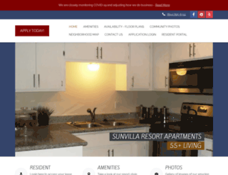 sunvillaresortapts.com screenshot