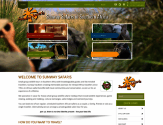 sunway-safaris.com screenshot