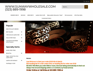 sunwaywholesale.com screenshot
