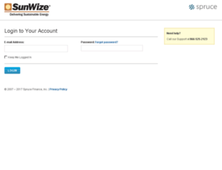 sunwize.cleanpowerfinance.com screenshot