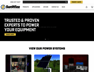 sunwizepower.com screenshot