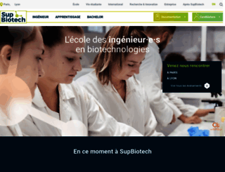 supbiotech.fr screenshot