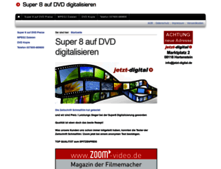 super-8-auf-dvd-digitalisieren.de screenshot