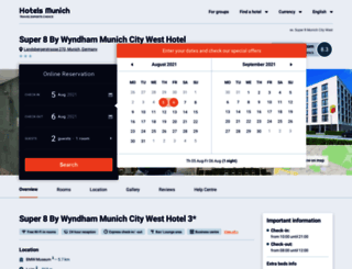 super-8-munich-city-west.hoteles-munich.com screenshot