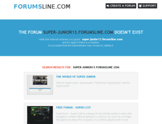 super-junior13.forumsline.com screenshot