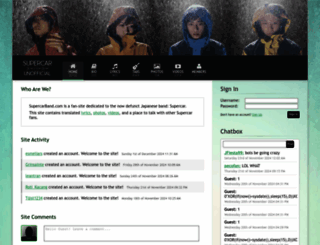 supercarband.com screenshot