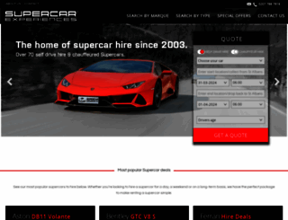 supercarexperiences.com screenshot