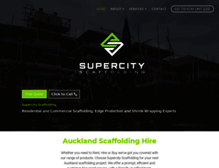 supercityscaffolding.co.nz screenshot