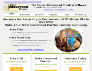 supercrosswordcreator.com screenshot
