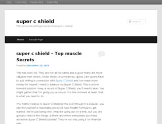 supercshieldsupplement.blog.com screenshot