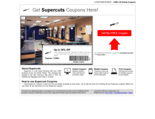 supercuts.couponrocker.com screenshot