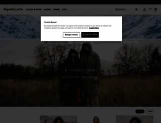 superdry.be screenshot