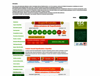 superenalotto.com screenshot
