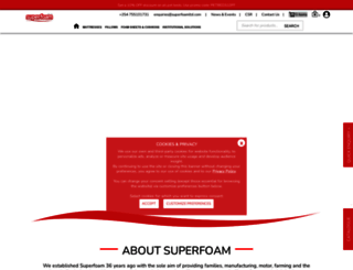 superfoam.co.ke screenshot