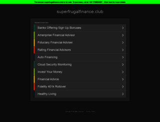 superfrugalfinance.club screenshot