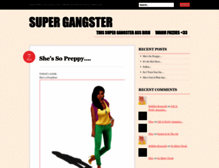 supergangster.wordpress.com screenshot