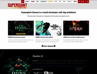 supergiantgames.com screenshot