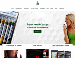 superhealthsprays.com screenshot