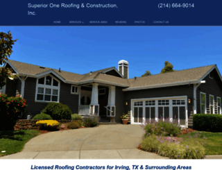 superior-one-roofing-construction.com screenshot