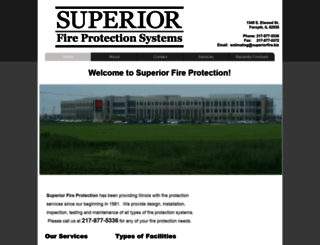 superiorfiresprinklers.com screenshot