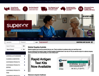 superiorhealthcare.com.au screenshot