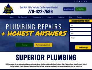 superiorplumbing.com screenshot