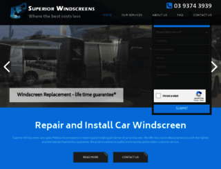 superiorwindscreens.com.au screenshot