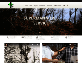 supermanntreeservice.com screenshot
