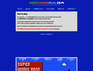 supermarioplay.com screenshot