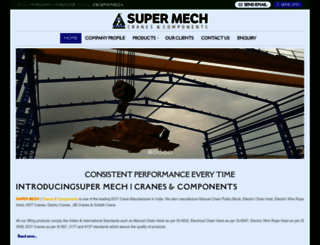 supermechcranes.in screenshot