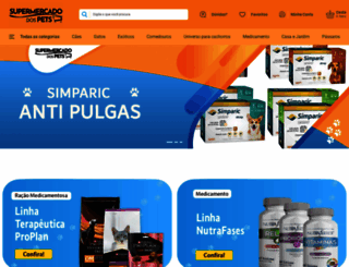 supermercadodospets.com.br screenshot