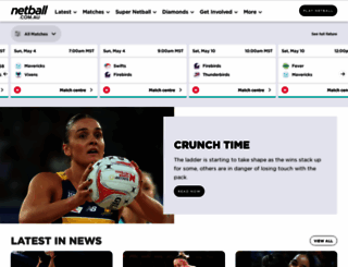 supernetball.com.au screenshot