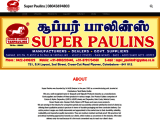 superpaulins.com screenshot