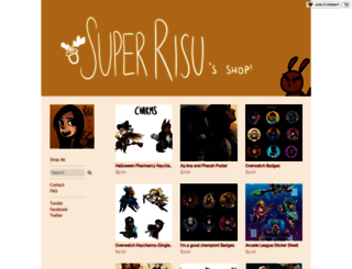 superrisu.storenvy.com screenshot
