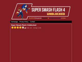 supersmashflash4unblocked.com screenshot
