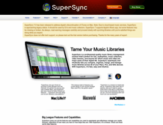 supersync.com screenshot