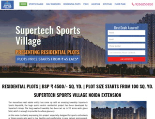 supertechsportsvillage.org.in screenshot
