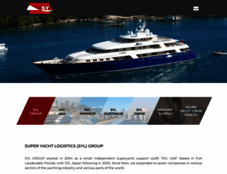 superyachtlogistics.com screenshot