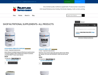 supplements.relentlessimprovement.com screenshot