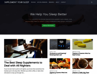 supplementyoursleep.com screenshot