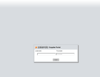 supplier-portal.zalando.net screenshot